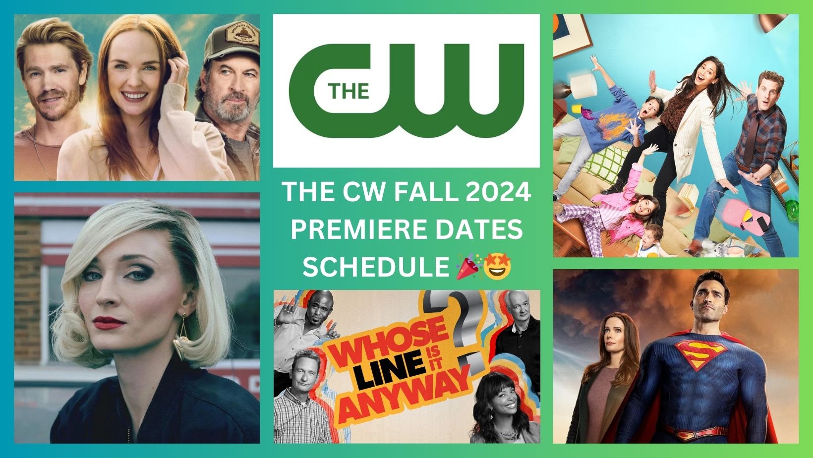 CW Fall 2024 Premiere Dates Schedule